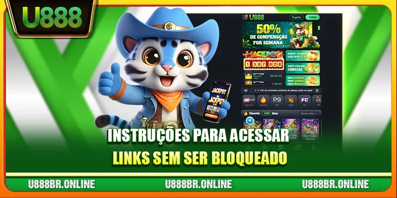 Instruções para acessar links sem ser bloqueado