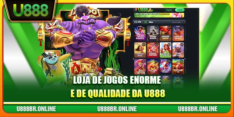 Loja de jogos enorme e de qualidade da U888